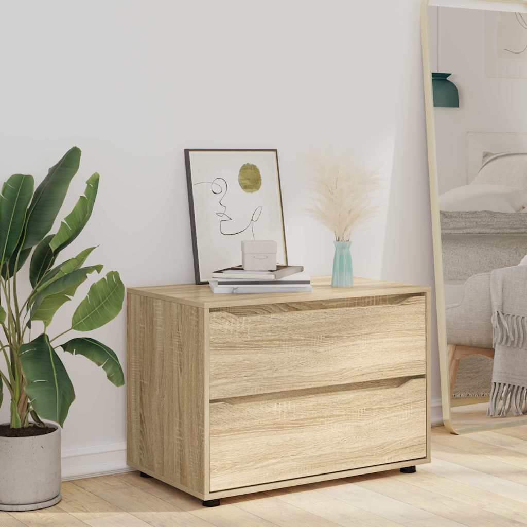 Storage Cabinet Sonoma Oak 80 x 48 x 57 cm Engineered Wood