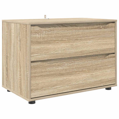 Storage Cabinet Sonoma Oak 80 x 48 x 57 cm Engineered Wood