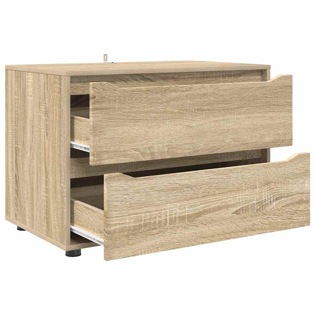 Storage Cabinet Sonoma Oak 80 x 48 x 57 cm Engineered Wood