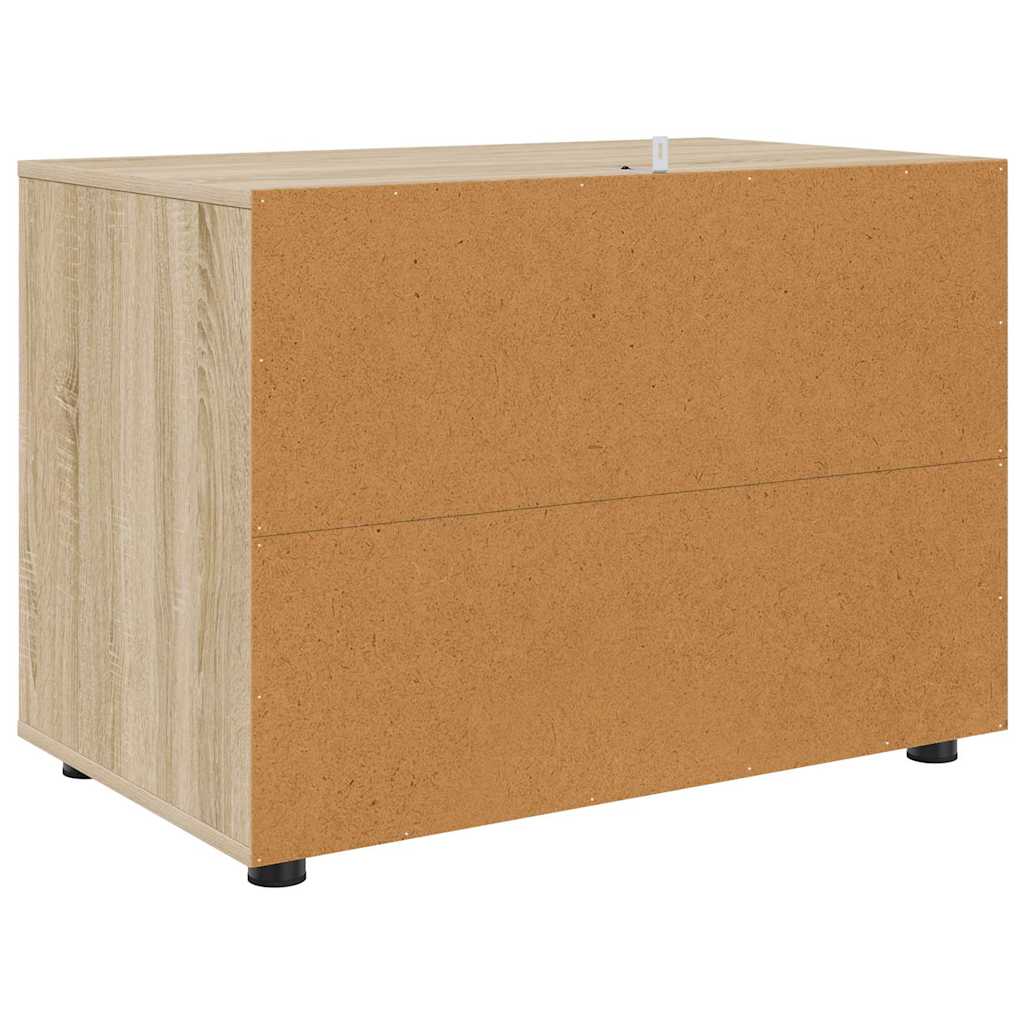Storage Cabinet Sonoma Oak 80 x 48 x 57 cm Engineered Wood