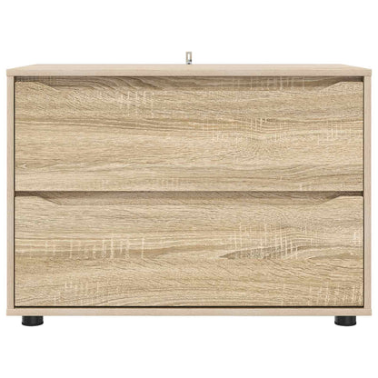 Storage Cabinet Sonoma Oak 80 x 48 x 57 cm Engineered Wood