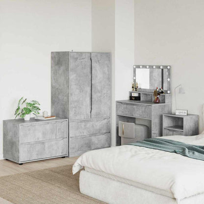 Storage Cabinet Concrete Grey 80 x 48 x 57 cm Engineered Wood