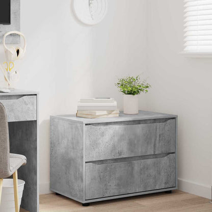 Storage Cabinet Concrete Grey 80 x 48 x 57 cm Engineered Wood