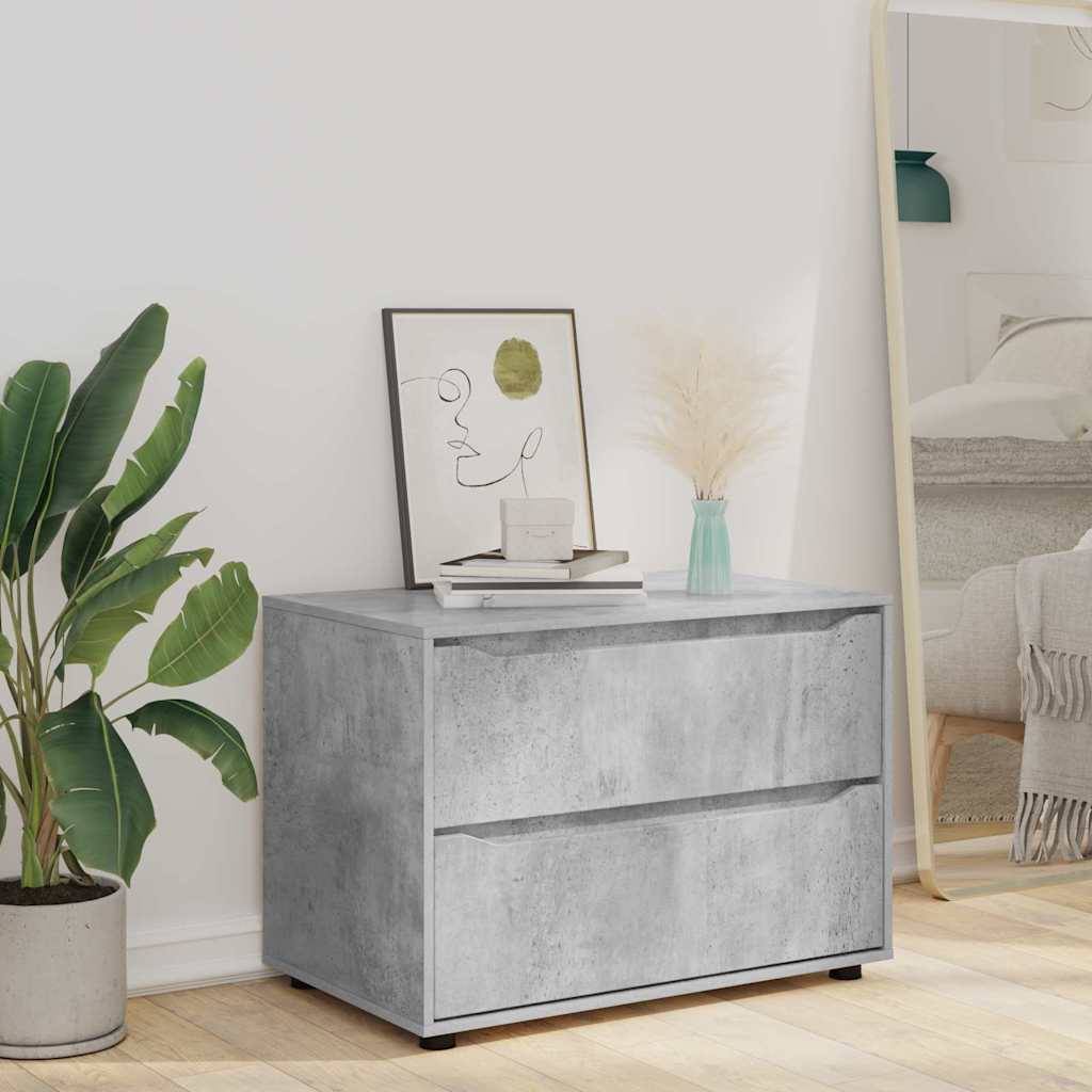 Storage Cabinet Concrete Grey 80 x 48 x 57 cm Engineered Wood