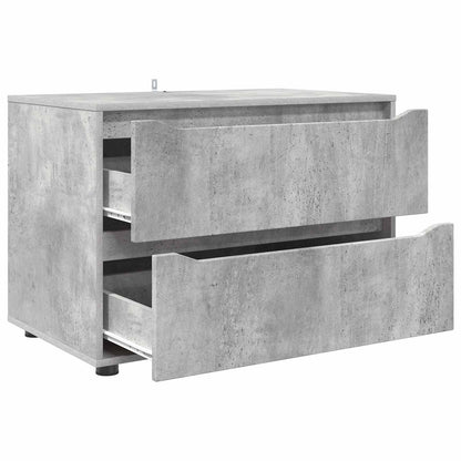 Storage Cabinet Concrete Grey 80 x 48 x 57 cm Engineered Wood