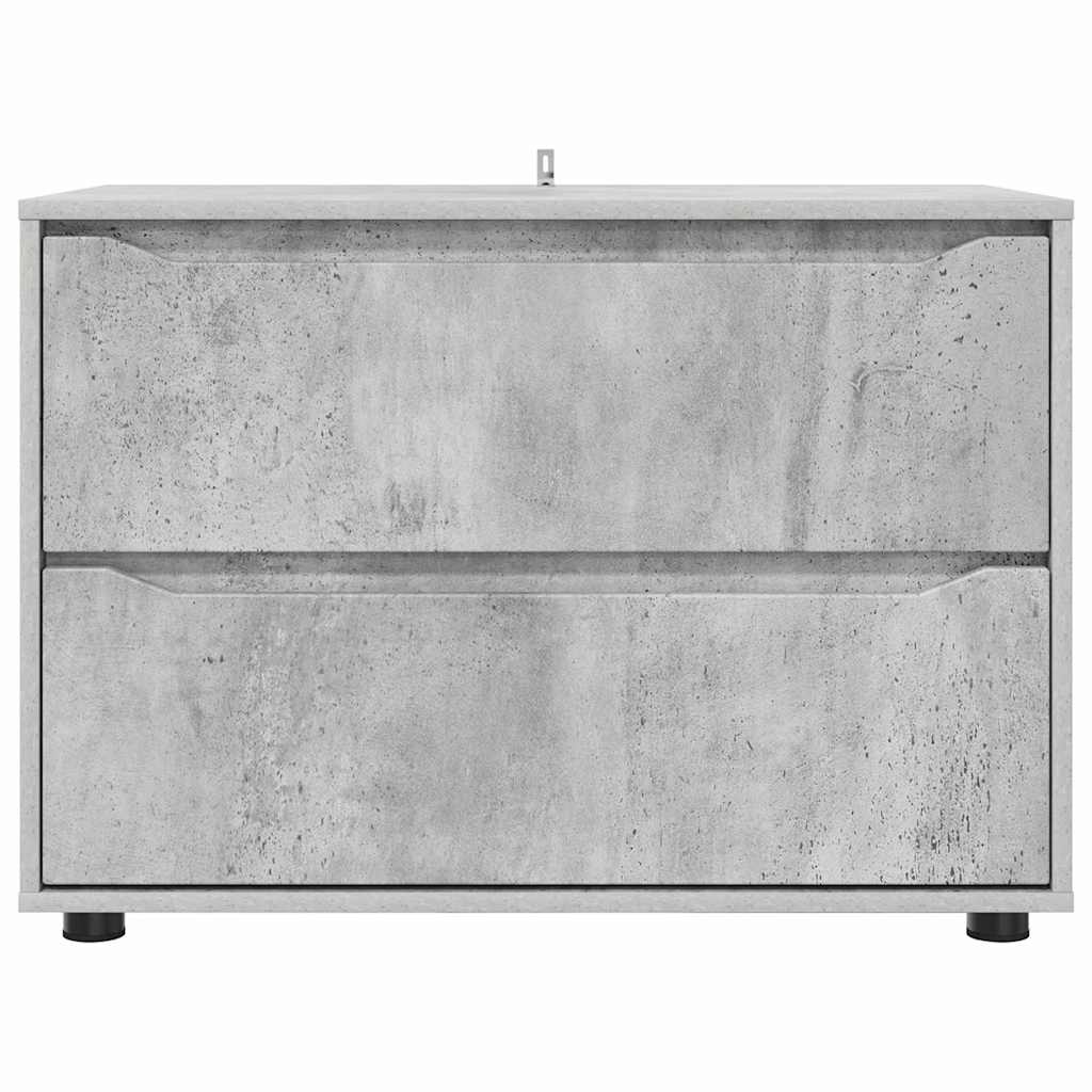 Storage Cabinet Concrete Grey 80 x 48 x 57 cm Engineered Wood