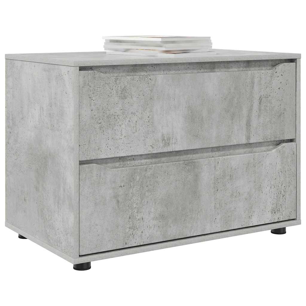Storage Cabinet Concrete Grey 80 x 48 x 57 cm Engineered Wood
