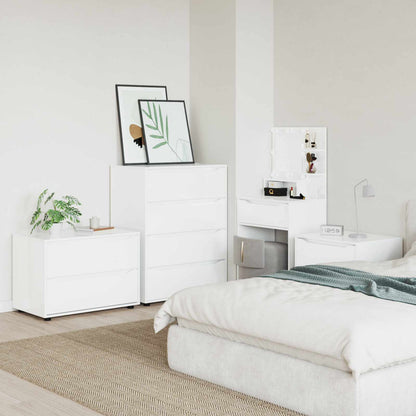 Storage Cabinet High Gloss White 80 x 48 x 57 cm