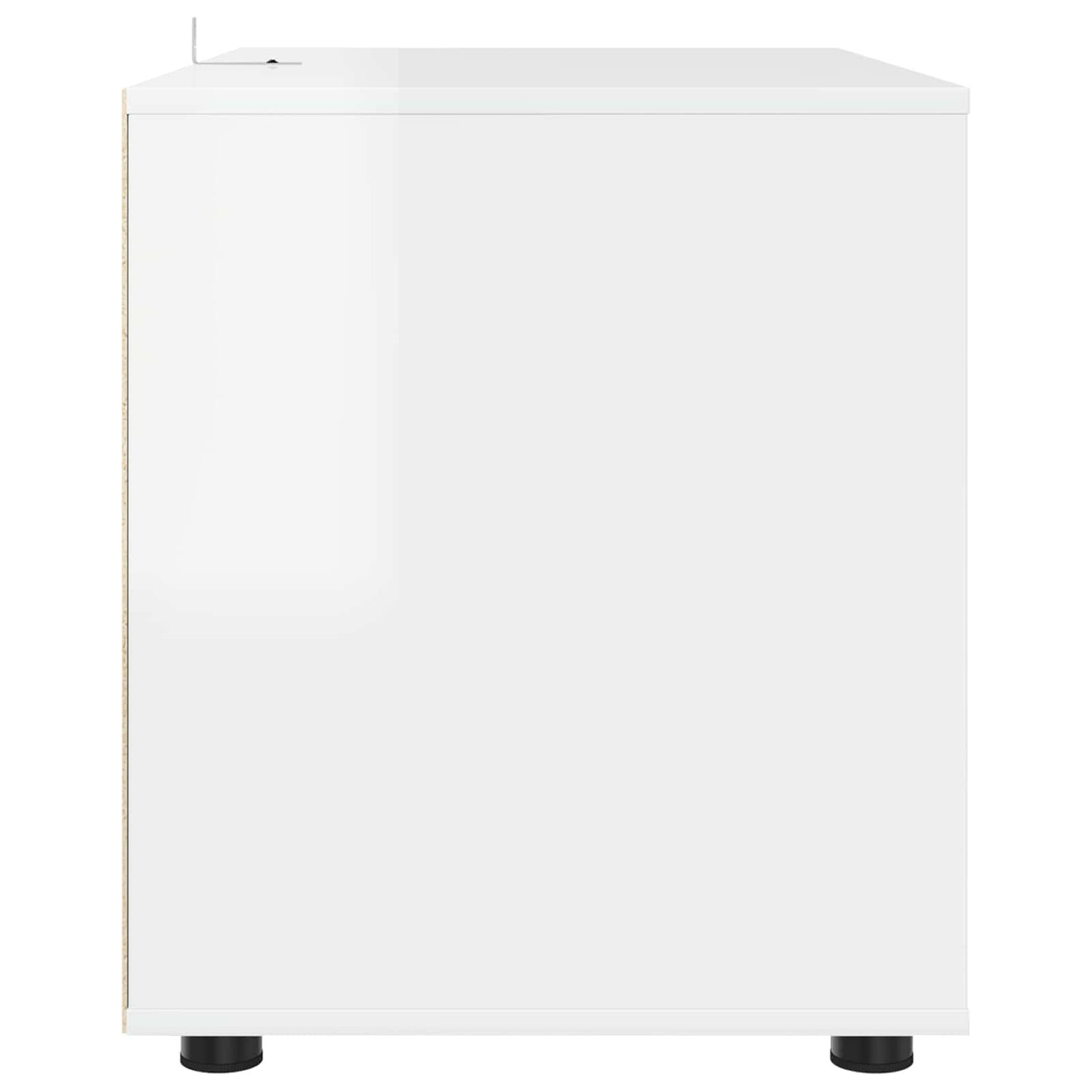 Storage Cabinet High Gloss White 80 x 48 x 57 cm