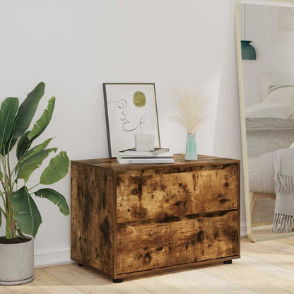 Storage Cabinet Smoked Oak 80 x 48 x 57 cm Engineered Wood