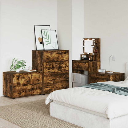 Storage Cabinet Smoked Oak 80 x 48 x 57 cm Engineered Wood