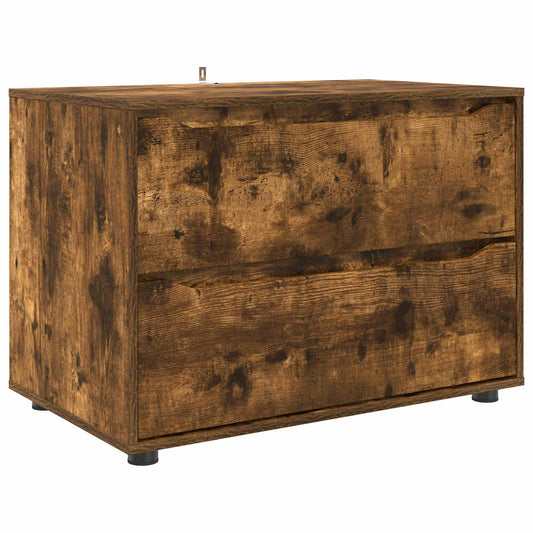 Storage Cabinet 80 x 48 x 57 cm Engineered Wood Smoked Oak