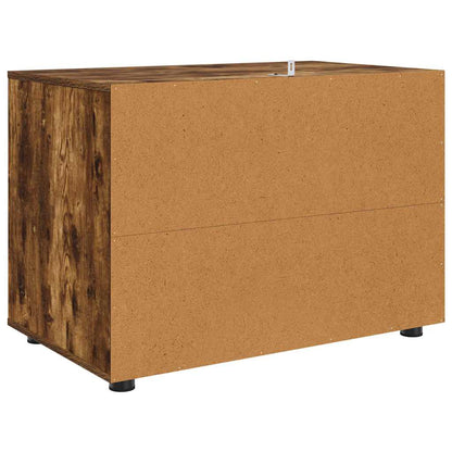 Storage Cabinet Smoked Oak 80 x 48 x 57 cm Engineered Wood