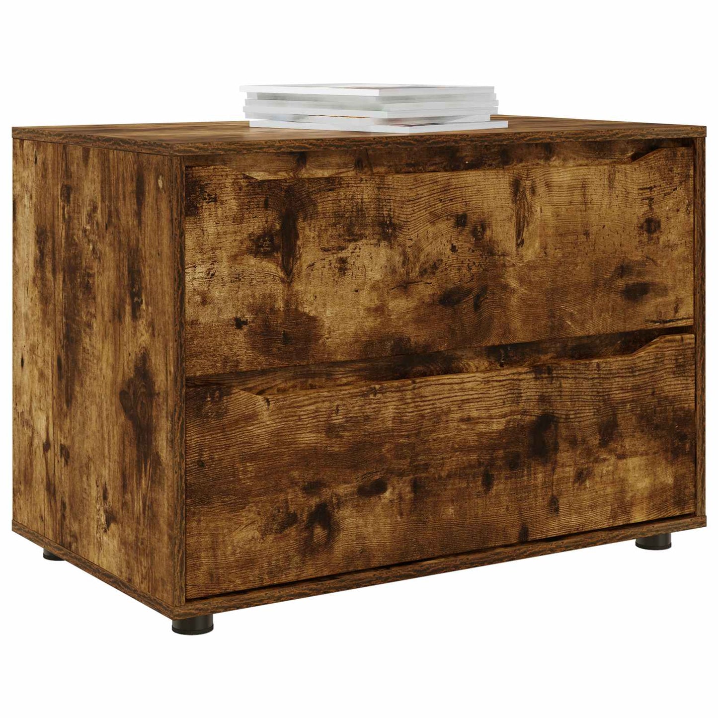 Storage Cabinet Smoked Oak 80 x 48 x 57 cm Engineered Wood