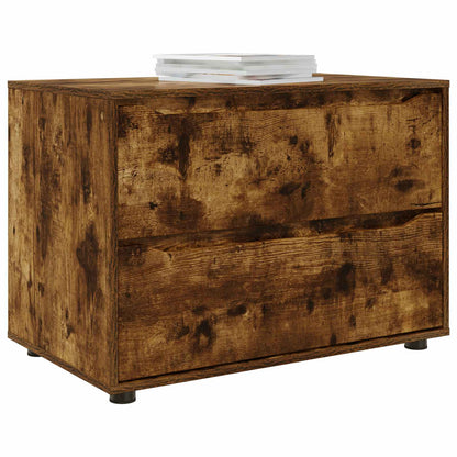 Storage Cabinet Smoked Oak 80 x 48 x 57 cm Engineered Wood