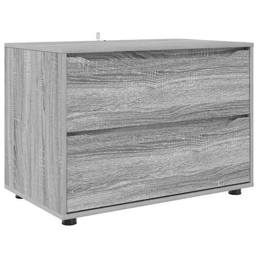 Storage Cabinet 80 x 48 x 57 cm Engineered Wood Grey Sonoma