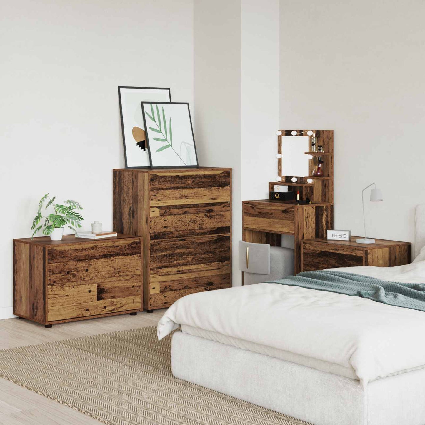 Storage Cabinet Old Wood 80 x 48 x 57 cm Engineered Wood