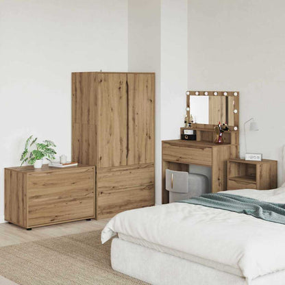 Storage Cabinet Artisan Oak 80 x 48 x 57 cm Engineered Wood