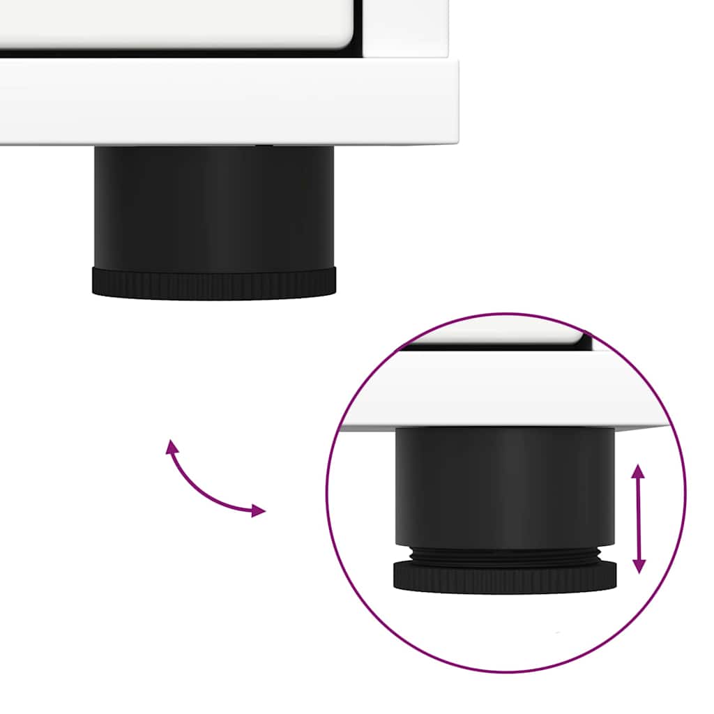 Storage Cabinet White 60 x 48 x 57 cm Engineered Wood