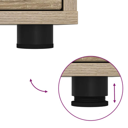 Storage Cabinet 60 x 48 x 57 cm Engineered Wood Sonoma Oak