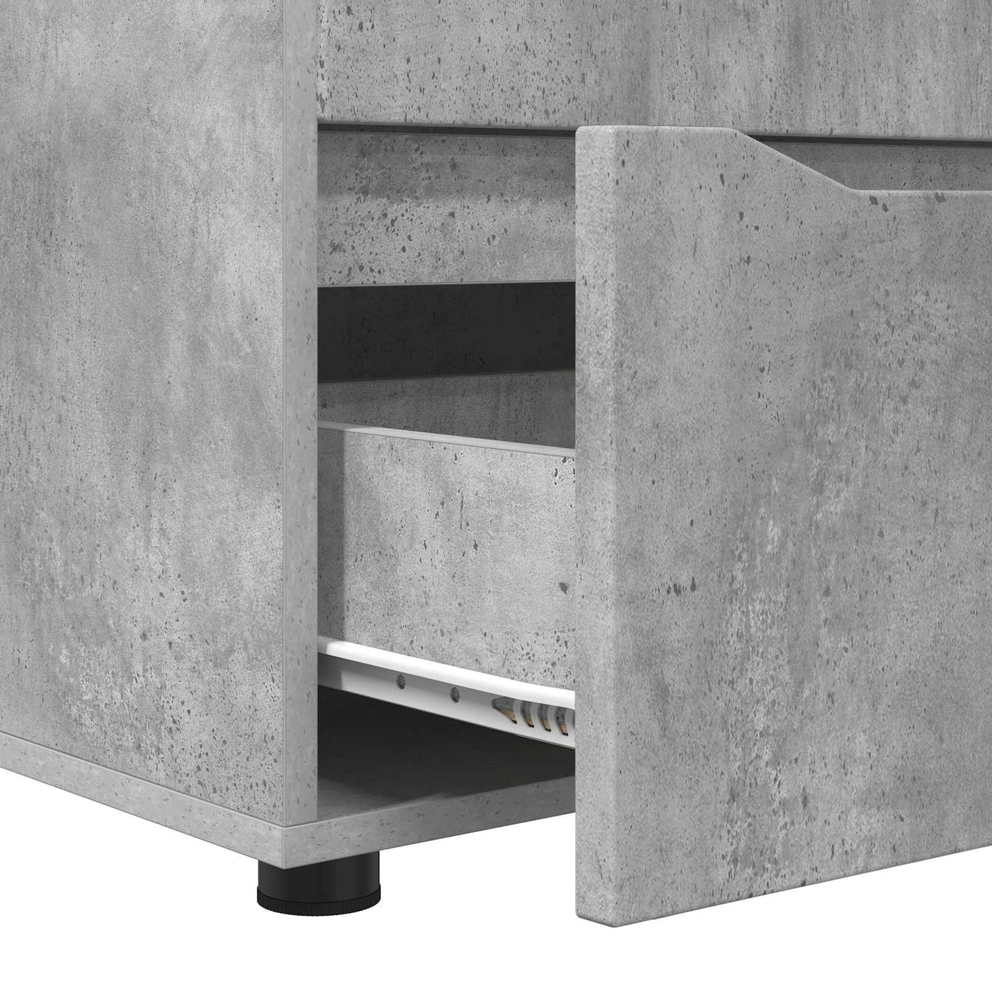 Storage Cabinet 60 x 48 x 57 cm Engineered Wood Concrete Grey
