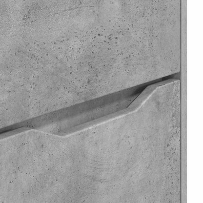 Storage Cabinet 60 x 48 x 57 cm Engineered Wood Concrete Grey