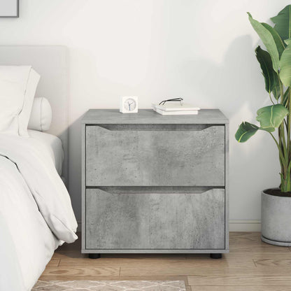 Storage Cabinet 60 x 48 x 57 cm Engineered Wood Concrete Grey