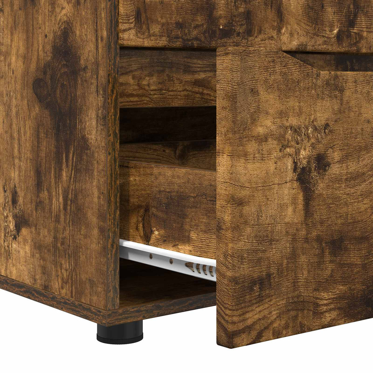 Storage Cabinet 60 x 48 x 57 cm Engineered Wood Smoked Oak