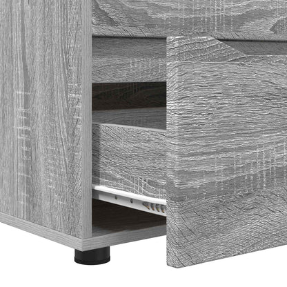 Storage Cabinet 60 x 48 x 57 cm Engineered Wood Grey Sonoma