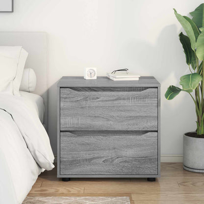Storage Cabinet 60 x 48 x 57 cm Engineered Wood Grey Sonoma