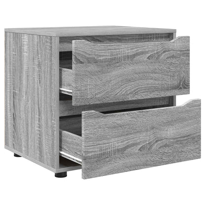 Storage Cabinet 60 x 48 x 57 cm Engineered Wood Grey Sonoma