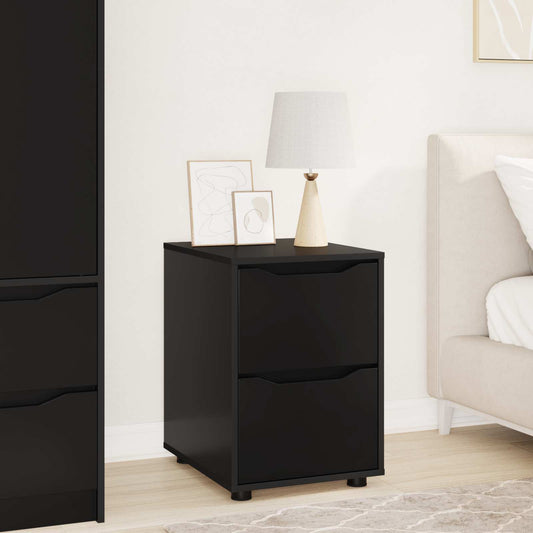 Storage Cabinet 40 x 48 x 57 cm Engineered Wood Black