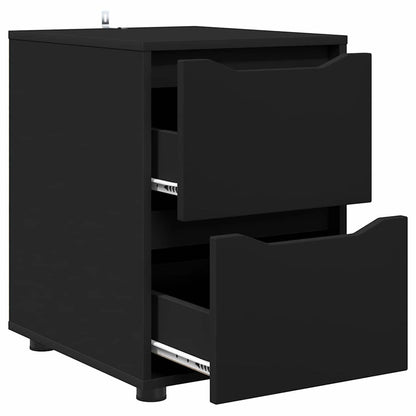 Storage Cabinet Black 40 x 48 x 57 cm Engineered Wood