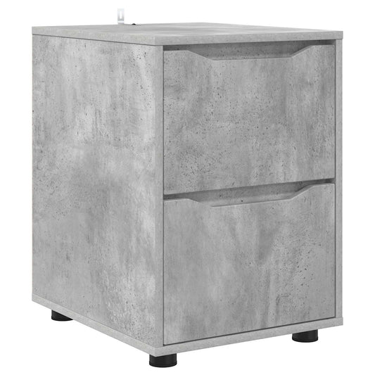 Storage Cabinet 40 x 48 x 57 cm Engineered Wood Concrete Grey