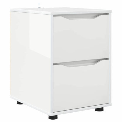 Storage Cabinet High Gloss White 40 x 48 x 57 cm