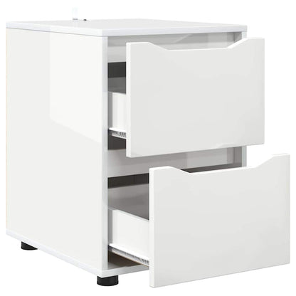 Storage Cabinet High Gloss White 40 x 48 x 57 cm
