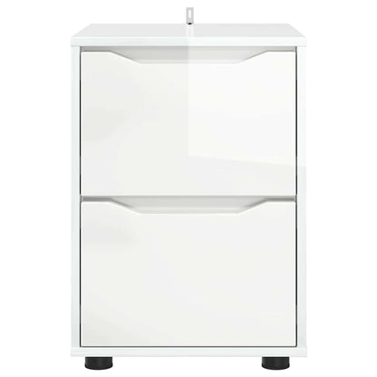 Storage Cabinet High Gloss White 40 x 48 x 57 cm