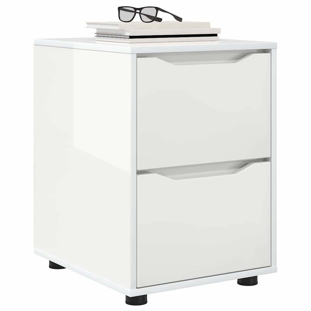 Storage Cabinet High Gloss White 40 x 48 x 57 cm