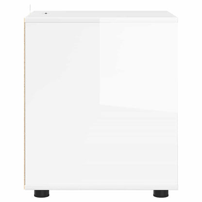 Storage Cabinet High Gloss White 40 x 48 x 57 cm