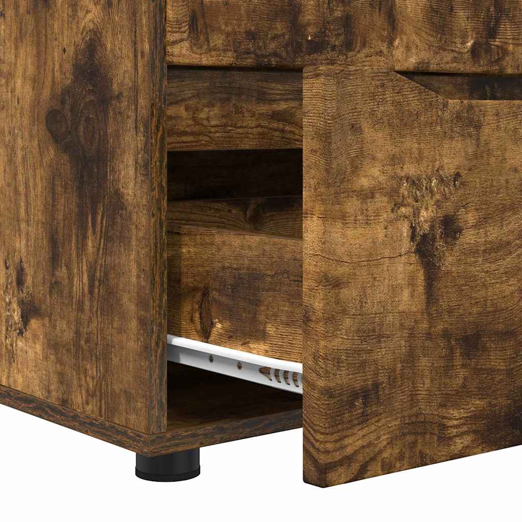 Storage Cabinet Smoked Oak 40 x 48 x 57 cm Engineered Wood