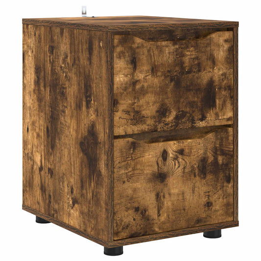 Storage Cabinet 40 x 48 x 57 cm Engineered Wood Smoked Oak