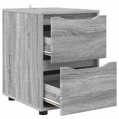 Storage Cabinet Grey Sonoma 40 x 48 x 57 cm Engineered Wood