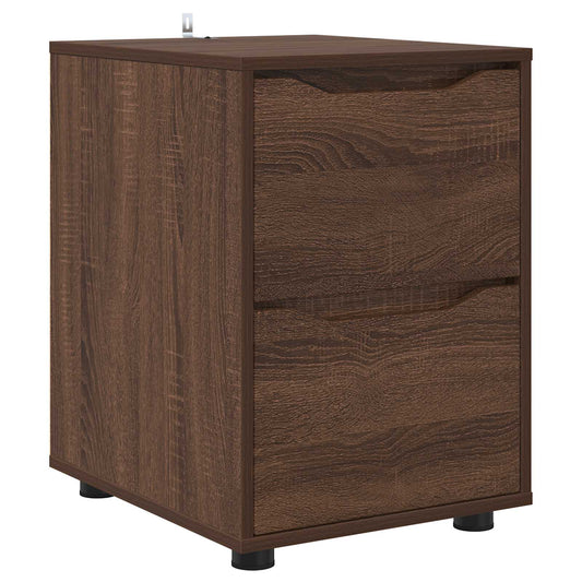 Storage Cabinet 40 x 48 x 57 cm Engineered Wood Brown Oak