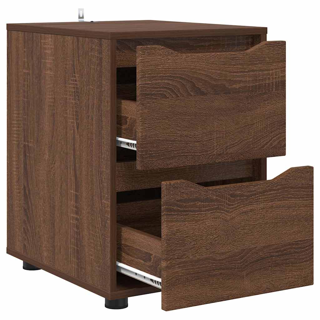 Storage Cabinet Brown Oak 40 x 48 x 57 cm Engineered Wood