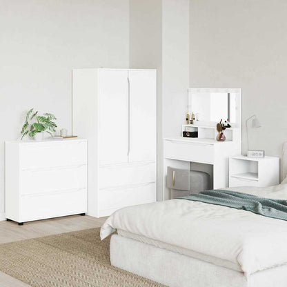 Storage Cabinet White 80 x 31 x 81 cm Engineered Wood