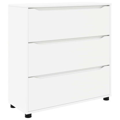Storage Cabinet White 80 x 31 x 81 cm Engineered Wood