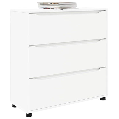 Storage Cabinet White 80 x 31 x 81 cm Engineered Wood