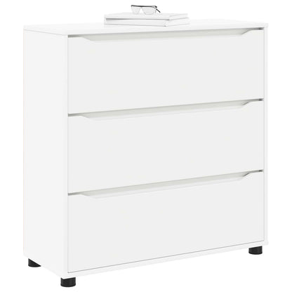 Storage Cabinet White 80 x 31 x 81 cm Engineered Wood