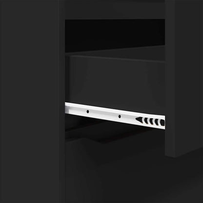 Storage Cabinet Black 80 x 31 x 81 cm Engineered Wood