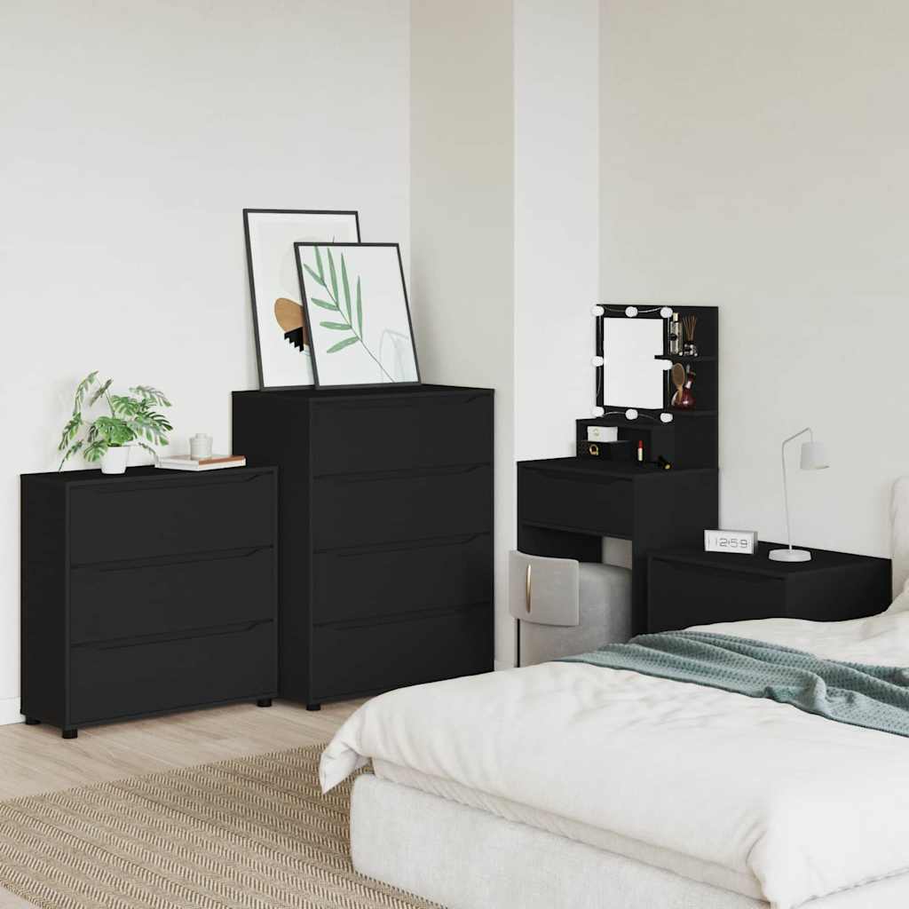 Storage Cabinet Black 80 x 31 x 81 cm Engineered Wood